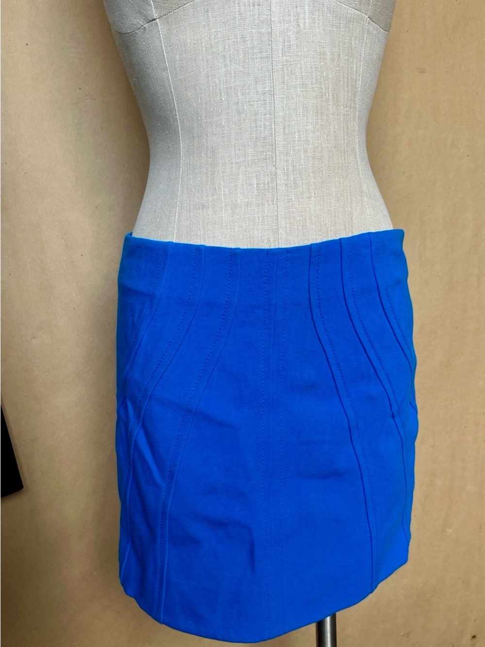 Diane Von Furstenberg Royal Blue Mini Skirt - Size 10